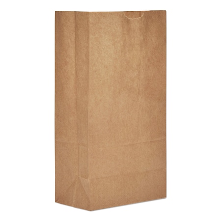 General Paper Bags, 50 lbs Cap., No 5, 5.25"w x 3.44"d x 10.94"h, Kraft, PK500 30905